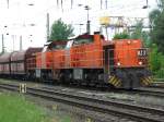 RBH 823 und 824 am 15.5.09 in Duisburg-Entenfang  ...