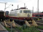 103 235 vom TEE Rheingold Sonderzug am 16.05.09 in Dresden ...