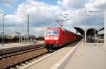 185 062 und eine weitere abgeb�gelte BR 185 durchfahren mit ...