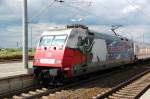 Am 16.05.09 steht 101 070 mit IC 2354 im Bahnhof ...