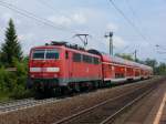 111 185-5 mit dem RE von M�nchen nach N�rnberg bei ...
