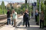 Als der Railjet nach Wien kam, z�ckten alle ihre Kameras. ...