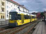 Stra�enbahnlinie 27 nach Wei�ensee Pasedagplatz an der Haltestelle Sch�neweide Rummelsburger ...