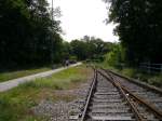 breisach Hinter diesen Gleisende fuhren damals vor dem 2.Weltkrieg die Z�ge �ber den Rhein, richtung Elsass-Lothringen.
Foto im Bahnhof Breisach am 10.05.2009.