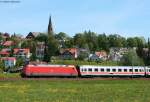 BR 101 Lokportraits 101 028-9 mit dem IC2270 'Schwarzwald' (Konstanz-Stralsund) am km 69,9 17.5.09