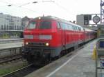 Nochmal 218 486-9 am 02.05.09 in M�nchen Hbf.  ...