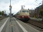 103 184 im September 08 in Schwerin Hbf  ...