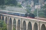 10 Juni 2007 Sonderzug mit 01 118 auf dem Viaduc ...