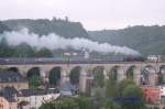 10 Juni 2007 Sonderzug mit 01 118 auf dem Viaduc ...
