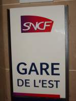 paris-gare-de-lest Beim Eingang der Metro habe ich noch dieses Foto geschossen. 11.05.09