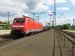 198 032-6 f�hrt am 16.05. 09 durch Lehrte an Gleis 12 ...