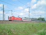 BR 101 zieht den EC 7 nach Chur.bei Baden-Baden 16.05.09 ...