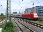 101 006-5 bei der Einfahrt in den Dortmunder Hauptbahnhof am ...