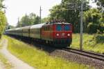 Die �BB - Nostalgielok 1141 024 unterwegs auf der Marchtrenker ...