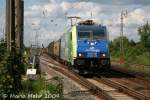 BR 186 EU43 001 der PKP mit Schiebewandwagen bei Priort