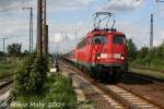 110 449-6 mit Lr 40761 als Bereitstellung f�r D 2709. ...