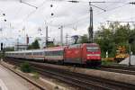 101 045 mit EC 115 am 16.05.2009 am Heimeranplatz.  ...