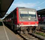 628 585 und eine weitere 628/928-Einheit im abendlichen M�hldorf als ...