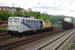 Nachdem die Lok 203 (203 001-3) der AVG die Holzzug-Leistung ...