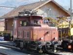 Tem SBB - Rangierlok Tem 2/2  328 im Bahnhof von Glovelier am 21.03.2009