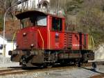 Sonstige SBB - Diesllok Tm 2/2 8767 abgestellt in Reuchenette-Pery am 21.03.2009