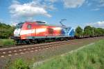 Veolia 185 CL 001 Veolia am 18.05.2009 kurz vor �berquerung des Mittellandkanals bei Peine