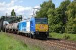 BR 146 Lokportaits 146 520-2 der RBB am 18.05.2009 nach �berquerung des Mittellandkanals bei Peine
