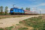 1116 080 (EM - UEFA) mit EC 112 bei Hattenhofen ...