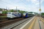 Seltene Zugbegegnung in Bad Hersfeld: 139 177 Zebra neben Cantus ...