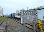 KIHA 261: Die Tafel besagt: Nördlichster Punkt des japanischen Bahnnetzes ... KIHA 261: Die Tafel besagt: Nördlichster Punkt des japanischen Bahnnetzes ...