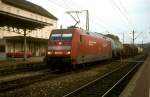 BR 101 Werbelokomotiven 101 002  Plochingen  13.08.03  ( mit G�terzug )