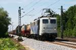 Lokomotion Das Lokomotion Zebra 139 312 mit einem KLV Zug am 20.05.2009 in Haar (bei M�nchen).
