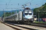 br-1116-vor-personenzugen 1116 038 'Siemens' unterwegs am �BB Eurocity 660 'Urlaub am Bauernhof' von Wien nach Bregenz. Das Foto entstand am 20.05.2009 kurz nach Neulengbach.