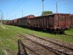guterzuge Am 20.Mai 2009 brachte 233 206 nach Bergen/R�gen wieder z-gestellte Wagen zum Abstellen.Laut Wagenzettel kommen die Wagen von Magdeburg-Rothensee.