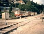 br-795--796--798--db-vt-95--vt98--uerdingerschienenbus Da fuhren sie noch.. Schienenbus am Bahnhof Bad Peterstal im Schwarzwald (Sommer 1987)