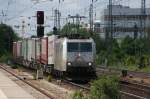 TX Logistik AG 185 537 am 16.05.09 bei der Durchfahrt am Heimeranplatz (BB-Treffen)