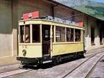 Strasenbahn Bilbao Bevor man in Bilbao die Stra�enbahn als umweltfreundliches Verkehrsmittel wieder entdeckte, gab es sie vor Jahrzehnten schon einmal: Tw U-52 der alten Stra�enbahn Bilbao im Baskischen Eisenbahnmuseum Azpeitia (6. Mai 2009) - Negativ-Scan -