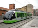 Strasenbahn Bilbao Triebwagen 408 an der Endstelle Basurto (7. Mai 2009)