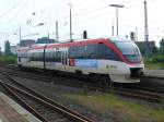 br-643-talent-db Ein VT643 der Regiobahn bei der Ausfahrt aus dem Neusser Hauptbahnhof am 21.5.2009