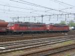 BR 151 151 165-8 und 151 097-3 abgestellt in Venlo am 21.5.2009
