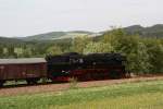 BR 65 65 1049-9 ist am 22.05.09 kurz vor Schlettau unterwegs.