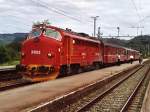 3623 mit Zug 2303 Hamar-Trondheim in St�ren am 05-07-2000. Bild ...