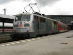 Die BR 111 027 in M�nchen Hbf am 16.05.2009  ...