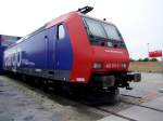 482 012-2 der SBB-CARGO steht vor dem gleichnamigen Stand am ...