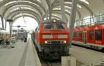 218 499-2 am 28.08.2008 mit einem RE aus Hamburg Hbf ...