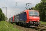 Re 482 Dreier SBB Cargo.482 014,482 020,482 041 am 22.5.09 in Duisburg-Neudorf