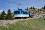 RB Rigi Bahnen Rollende Landstrasse im Kleinformat: Zu Demonstrationszwecken transportierte der Bhe 2/4 11 am 21.5.09 einen Lastwagen auf die Rigi und wieder nach Arth-Goldau.