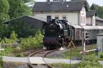 65 1049-9 verl�sst am 22.05.09 dem Bahnhof Scheibenberg Richtung Schlettau. ...