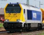 BR 264 Voith Maxima 40 CC 264 003-5 von Stock mit dem DGS 93365 (Blaubeuren Merkle - Miltenberg) kurz vor der Abfahrt Lauda 22.5.09