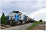 private-evus Kleine Tr�umerei: LTE 2170.001 bringt den Kerosinzug �ber die nicht elektrifizierte Strecke Gramatneusiedl-Ebenfurth-Wr.Neustadt. Mitterndorf/Fischa, 22.05.2009